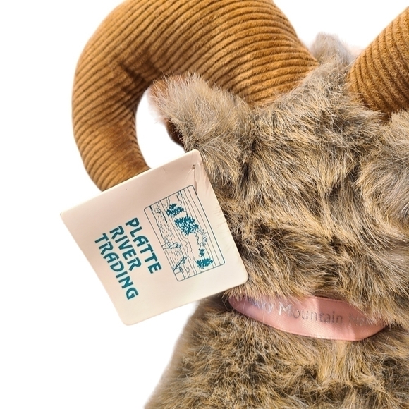 Vintage Big Horn Sheep Rocky Mountain National Park Stuffy, Plushie - Picture 12 of 16